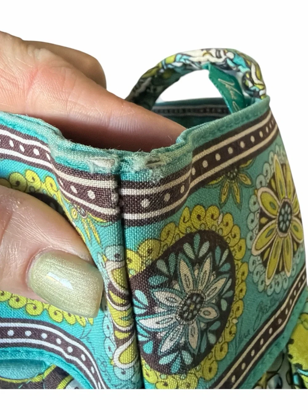 Vera Bradley Peacock Paisley Morgan Bag & Matching Pouch Set